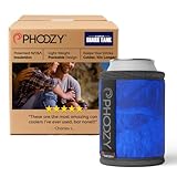 PHOOZY Insulated Can Cooler for 12oz Cans - Patented NASA Insulation Keeps Drinks Cold 10X Longer (Weighs less than 2 ounces) - Keep Your Drinks Cold and Your Hands Warm - Blue