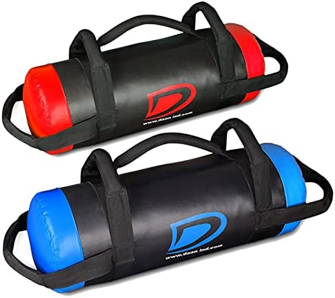 DAAN MMA Sandbag Workout Training Power Bag with Handles & Zipper | Weight Lifting, Running, Weight Adjustable Fitness Powerbag, Crossfit Exercise Powerlifting and Functional Gym Workout (Red)