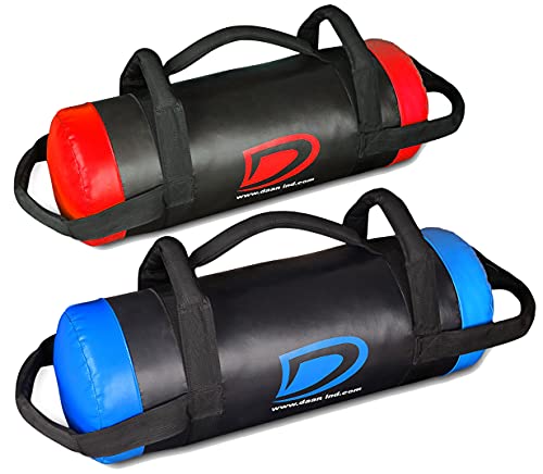 Daan Mma Sandbag Workout Training Power Bag With Handles & Zipper | Weight Lifting, Running, Weight Adjustable Fitness Powerbag, Crossfit Exercise Powerlifting And Functional Gym Workout (Red) #TOP2