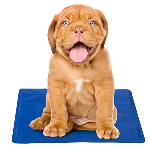 TANNESS Dog Cooling Mat - Advanced Self-Cooling Technology - Waterproof Heat Relief Pet Mat - Pad for Dogs & Cats - Medium (40x50cm)