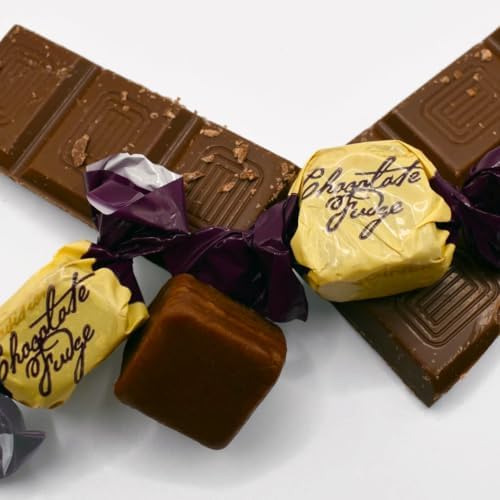 Gardiners of Scotland Handmade Fudge, Belgian Dark Chocolate & Sea Salt Fudge 10.6 Ounce Tin