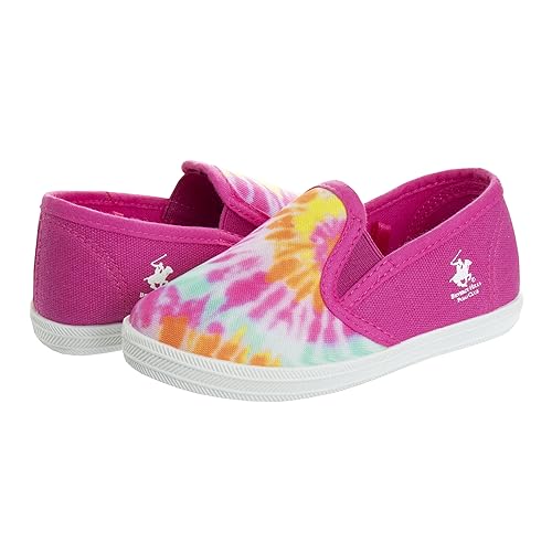 Beverly Hills Polo Club Girl's Slip-on Canvas Tie Dye Low-Top Sneakers3