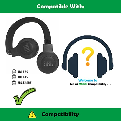 Coussinets JBL E45 résolvant l'usure du simili cuir avec mousse souple - 2