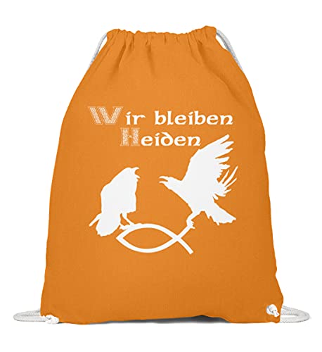 Gymsac Coton Orange Hugin & Munin sac à dos léger pour transporter vos affaires facilement