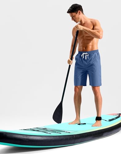 Pudolla Men's Swim Trunks 9"/11" Quick Dry Board Shorts Bathing Suits Beach Shorts for Men with Pockets - No Liner(See Blue 9 Inseam-M) — view 6