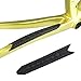 Ralondbey Frame Protector Silicone Bike Down Tube Frame Protector Bike Chain Sticker Bike Accessory for Most Bikes