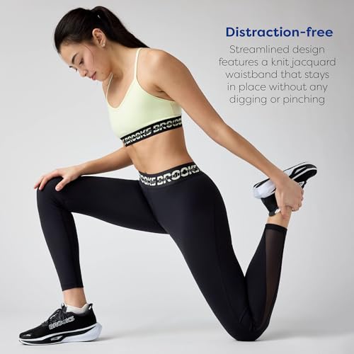 Image of Brooks Women's PR Elite Tight, Mid-Rise, Quick-Dry Compression Tights