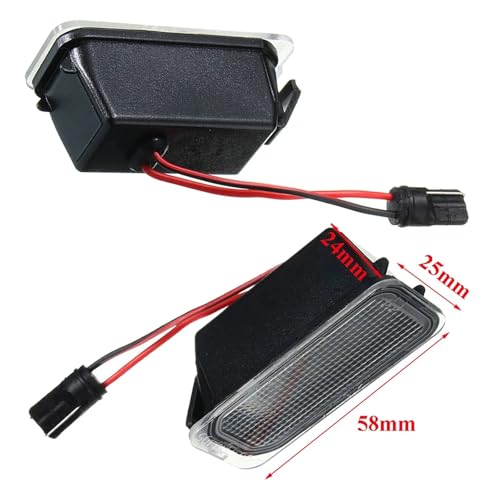 Luces de matrícula LED en plástico ABS de alta resistencia para Ford S Max 3