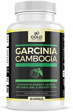 Gold Life Labs Pure Garcinia Cambogia Extract - Premium Potency Formula - HCA 800mg 60 Capsules - Supports Weight Loss, Fuels Metabolism, Suppresses Appetite, Boosts Energy - Made in USA