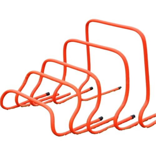 Haies D'Agilité 5Pcs Football Training Hurdles Sport Training Agility Hurdles Soccer Plyometric Speed Hurdle Foldable Adjustable Jumping Bar