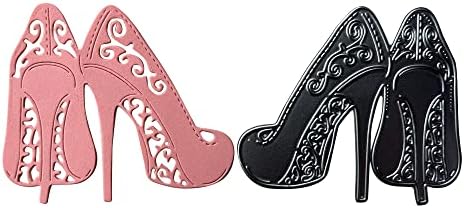 3Pcs Shoes Metal Die Cuts - Embossing Dies For Card Making And Scrapbooking