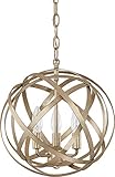 Capital Lighting 4233WG Axis 3-Light Pendant, Winter Gold Finish