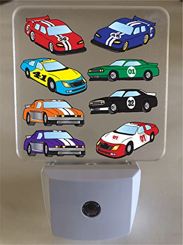 Lámpara de noche led coche de carreras multicolor miniatura 2
