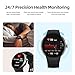Parsonver AMOLED Smart Watch for Men Women, Always-On Display Fitness Tracker, Answer/Make Calls, 2 Quick-Release Bands, Heart Rate Sleep Monitor, 120+ Sports Modes Pedometer for Android iPhone, Black