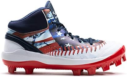 Dart Flag Mid Molded Cleats Navy 