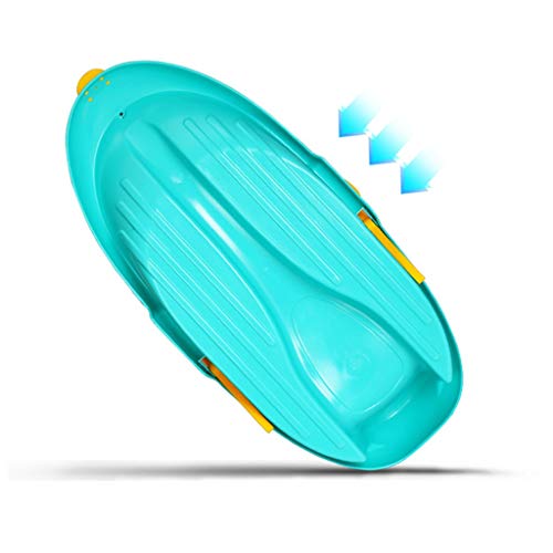 Winter Thickened Snowboard Sled With Brake Ski Disc Grass Sliding Sandboard Cute Dolphin Ski Board (Color : Green) #TOP1