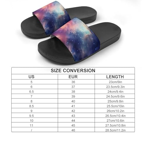 Galaxy Starry Night Space Art House Sandals Non-Slip Bathroom Slippers Beach Summer Shoes for Men Women2