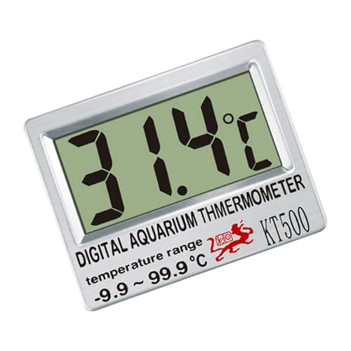 YUPEIUKLI Termómetros Digitales subacuáticos Pantalla LCD, termómetros para peceras con Pantalla Digital precisa, Lectura de Temperatura del Agua