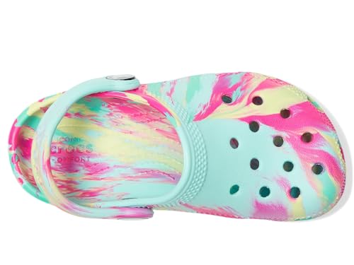 Image of Crocs Unisex-Child Classic Watercolor Marbled Clog