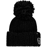 O\'Neill Beanie Mütze BW ROSA Beanie schwarz Unifarben Strickbommel (one-Size)