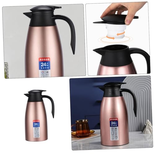 Jarra térmica TOYANDONA de acero inoxidable 304 con aislamiento de doble capa 2L 4