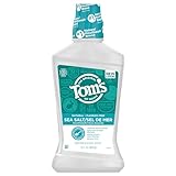 WHAT YOU'LL GET: Three 16-ounce bottles of Tom's of Maine Sea Salt Natural Mouthwash in Refreshing Mint Flavor PURIFIED SEA SALT: Made with sea salt to leave a fresh, clean feeling with a minty finish FRESHEN BREATH: Help reach areas your toothbrush ...