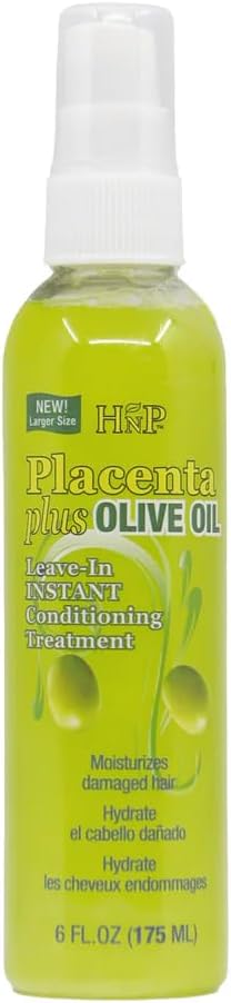 HASK PLACENTA LEAVE-IN CONDITIONING TREATMENT WITH OLIVE OIL 5oz or 145 ml