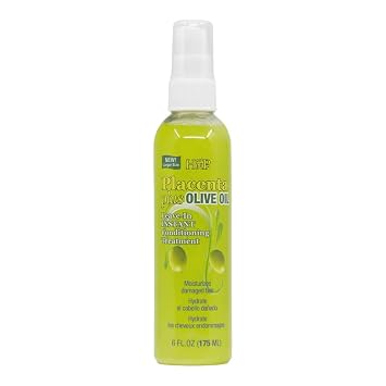 HASK Placenta Plus Olive Oil Leave-in Instant Conditioning Treatment 6oz Packaging may vary