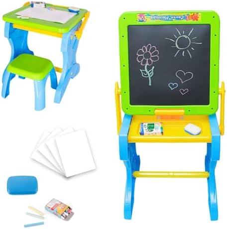Mesa de Desenho Lousa Infantil 2 em 1 Mesinha Mágica Educativa Di...