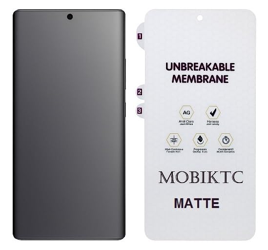 Image of Designed For Vivo Y400 Pro 5G Front Matte Flexible Tempered Glass Screen Protector | Full HD Quality Edge to Edge Screen Coverage With Installation Kit (Matte Screen Guard)