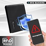 Travelambo Wallet for Men Real Leather Mens Bifold Wallet RFID Blocking - Thin & Stylish with ID Window in Gift Box (Crazy Horse, Black) - Image 5