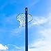 Freestanding Netball Posts [School Standard] Galvanized Steel - Available in Pink Or Blue (Blue, Single)