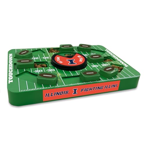 Jouet puzzle pour chien interactif grande taille NCAA Illinois - 3