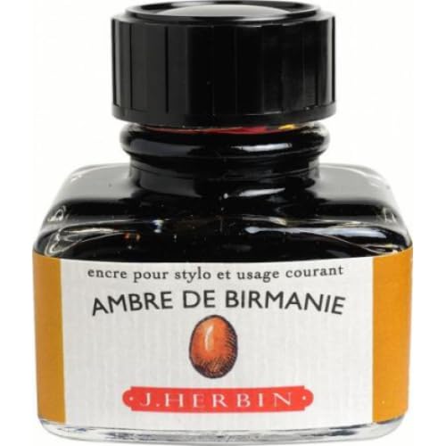 4 traditionelle Tinte in Flasche, 30 ml, bernsteinfarben