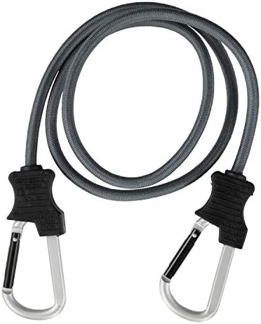 HAMPTON PROD Keeper - 48” Carabiner Bungee Cord - UV and Weather-Resistant
