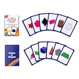 THE FIDGET GAME Shapes & Colors Flash Cards - Children Practice Identifying 2D and 3D Objects for Teaching - Educational Learning Toy & Interactive Activities for Preschool Toddler Activities 3+ Years