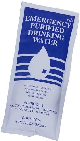 SOS Emergency Water Packets - 3 Day/72 Hour Supply (12 Packets)( 4.227 fl Oz/125 ml)