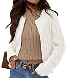 Long Sleeve Crop Tops Women's Cardigan...