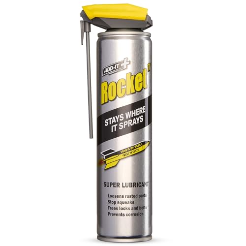 Rocket TT Super Lubricant Spray, 300 ml - 2-in-1 Super Tube Multi-Use Spray Lube - Loosens Siezed Bolts, Prevents Rust & Stops Squeaks - for Car, Home & Garden Maintenance