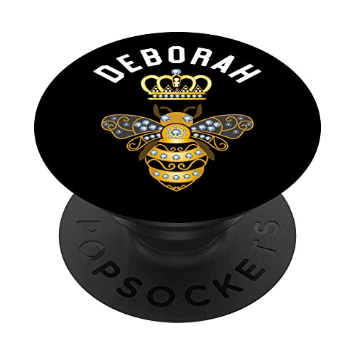 Deborah Name Deborah Cadeaux d'anniversaire Reine Bee Deborah PopSockets PopGrip Interchangeable