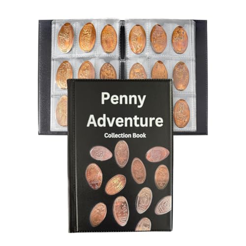 Pressed Smashed Penny Collector Album for 108 Coins