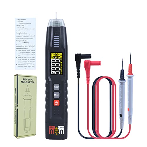 Smart Professional Pen Digital Multimeter TRMS NCV AC DC 600V Voltmeter Ohm Phase Sequence Tester XT120A