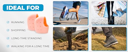 Image of ARIME ADDA Silicone Gel Heel Pad Socks for Pain Relief Heel Swelling Pain Relief Anti Crack Moisturizing Socks for Dry Hard Cracked Ankles | Man and Women Gel Heel Protectors Free Size (Limestone)