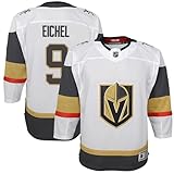 Jack Eichel Vegas Golden Knights NHL White #9 Kids Youth Boys 4-20 Away Premier Player Hockey Jersey - 8-12