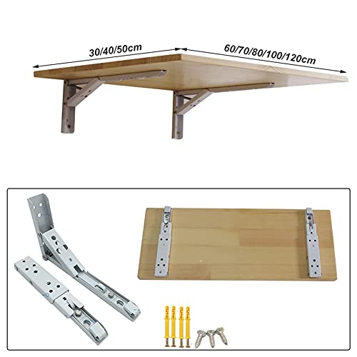 Table murale pliante en bois pour un balcon ou un studio optimisé