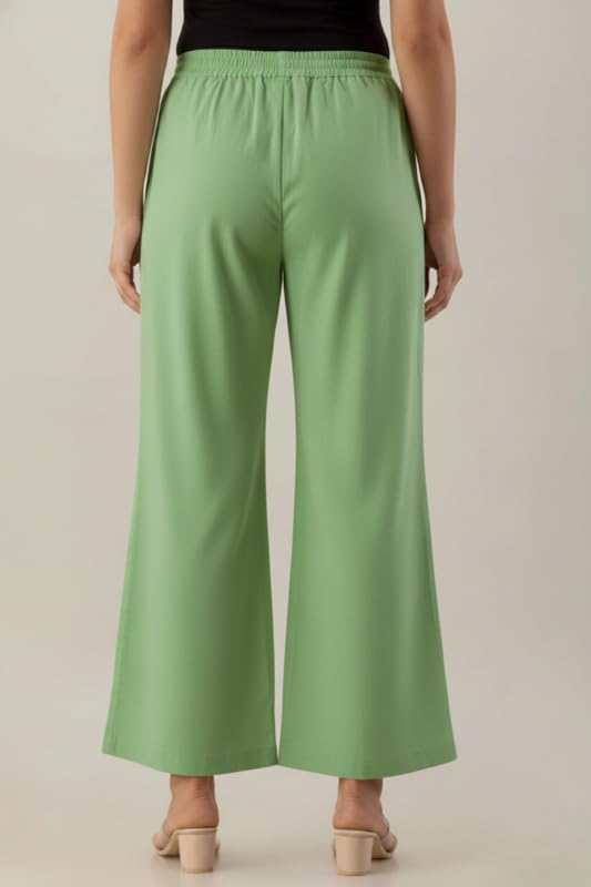 Image of Moirai Super Soft Viscose Rayon Palazzo Pants for Women Relaxed & Regular Fit Solid Palazzo for Women & Girls Casual Ethnic Wear