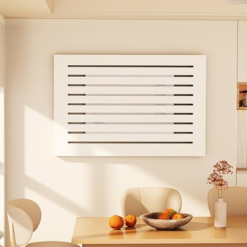 Elegant Electric Meter Box Cover - Farmhouse Decorative Art, White Wall Hanging, 40x30cm/15.7x11.8in - Stylish Home & Dorm Decor for Utility Box Protection