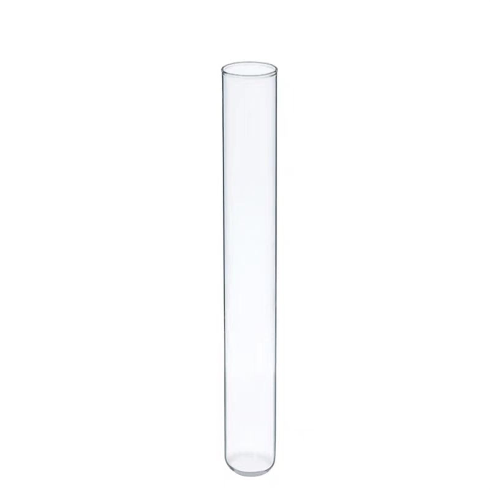 Transparente Reagenzgläser 50 Stück Reagenzgläser mit rundem Boden und Korkstopfen, kleine wissenschaftliche Fläschchen, klares Laborglas for Bildungs- Schulbedarf(13x100mm)