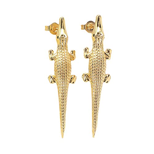 Exaggerated Dragon Crocodile Alligator Earrings Dangle Personalized Crocodile Animal Drop Earrings Stud for Women Gothic Jewelry