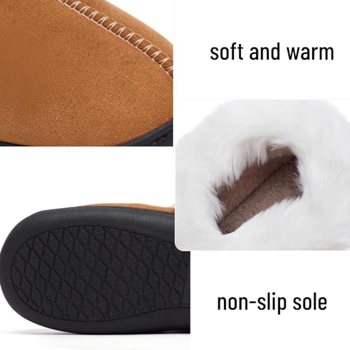 Women's Fuzzy Closed-Back Slippers Warm Fluffy Platform Winter House Shoes Indoor Retro Aesthetic Style & Cozy4